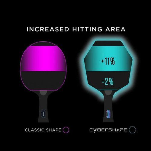 Ракетка для настільного тенісу Stiga Pro Carbon Plus Cybershape 5 Star FL (1215-0401-35) 931184 фото