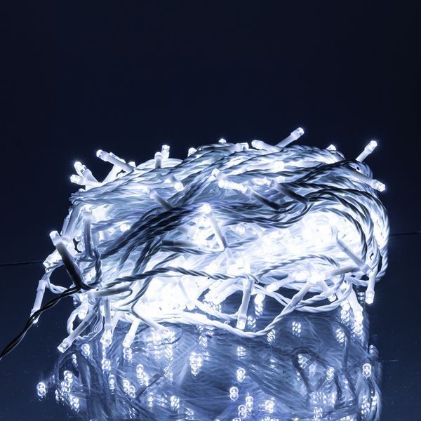 Гірлянда Нитка вулична 30 м 300 LED білий провід Білий CF300L30MWW Garlando CF300L30MWW CF300L30MWW фото