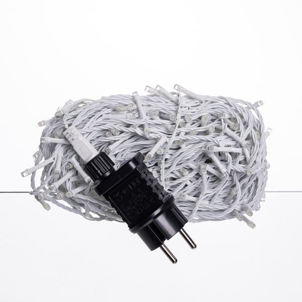 Гірлянда Нитка вулична 30 м 300 LED білий провід Білий CF300L30MWW Garlando CF300L30MWW CF300L30MWW фото