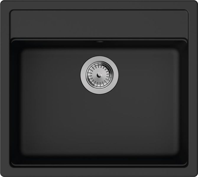 Мийка кухонна Hansgrohe S52, граніт, прямокутник, без крила, 550х490х190мм, чаша - 1, врізна, S520-F510, 43359170 фото