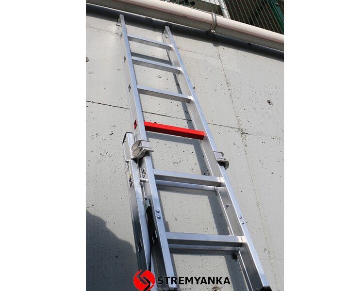 Двосекційна алюмінієва драбина Duomax Pro VIRASTAR 2x12 щаблів TSA7 фото