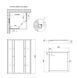 Душова кабіна Lidz Wawel SC90x90.SAT.LOW.GR, скло тон. 4 мм + Lidz Душовий піддон KAPIELKA ST90x90х14 SD00051442 фото 2