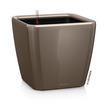 Вазон Lechuzа Quadro Premium LS 35, сіро-коричневий 16165 фото