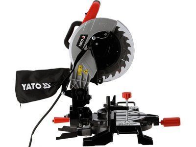 Пила торцьовальна з лазером YATO 1.5 кВт, диск &Oslash;=255/30 мм, гл. різу 90&deg;/45&deg;- 75/45 мм l= 125/85 мм YT-821722 YT-821722 фото
