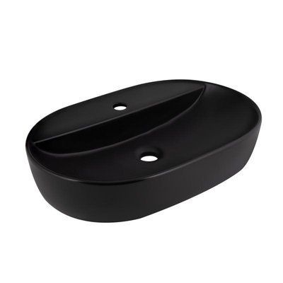 Раковина-чаша Qtap Scorpio 600х400х120 Matt black QT142203MBMBN SD00052916 фото
