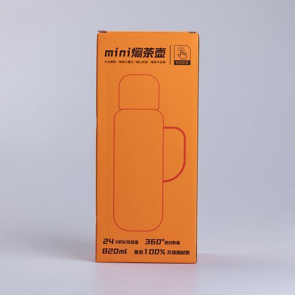 Термос Vacuum з датчиком температури на 820 мл білий HP-14-55W Yiwu HP-14-55W HP-14-55W фото