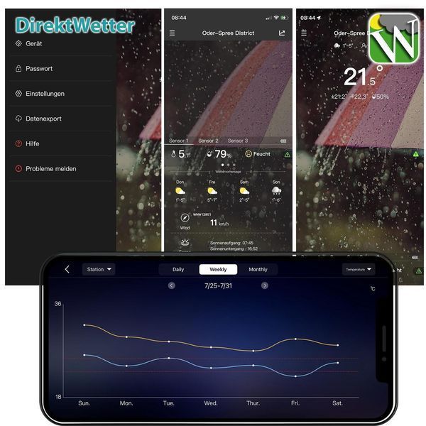 Метеостанція Technoline DirektWetter WD2000 Silver (WD2000) DAS302449 фото