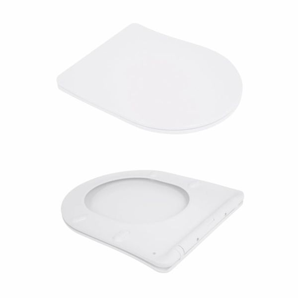 Унітаз підвісний Qtap Jay безобідковий з сідінням Soft-close QT07335175W SD00053467 фото