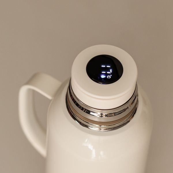 Термос Vacuum з датчиком температури на 820 мл білий HP-14-55W Yiwu HP-14-55W HP-14-55W фото