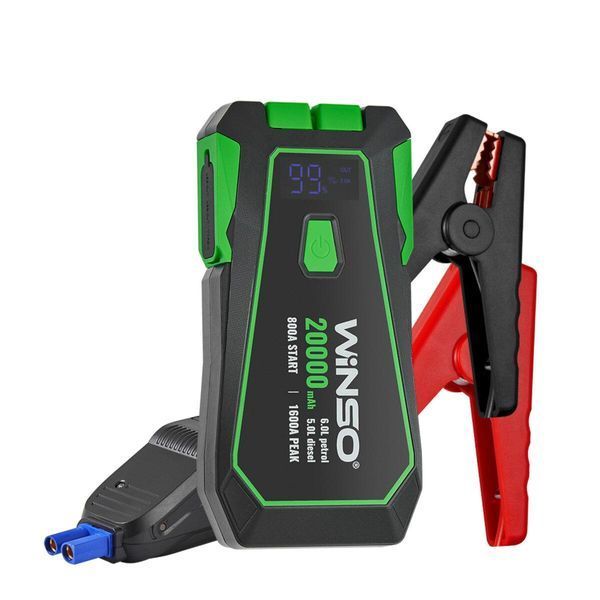 Бустер (пусковий пристрій) Winso Jump Starter 800A/1600A 20000mAh зі Smart-клемами 140800(L) фото