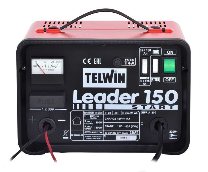 Пускозарядний пристрій Telwin LEADER 150 START 230V 807538 фото