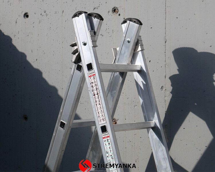 Двухсекционная алюминиевая лестница-стремянка Duomax Pro VIRASTAR 2х6 ступеней TSA4 фото