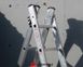 Двухсекционная алюминиевая лестница-стремянка Duomax Pro VIRASTAR 2х6 ступеней TSA4 фото 2