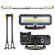 Професійна інспекційна лампа Brevia LED 120-190см 2x10W COB 2x1000lm 2x4000mAh Power Bank, type-C 11520(L) фото 3