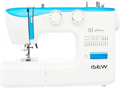 Швейна машина iSEW E25, електромех., 62Вт, 26 шв.оп., петля напівавтомат, білий + синій ISEW-E25 фото