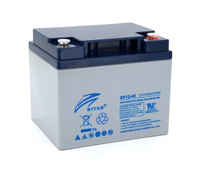 Тяговый аккумулятор RITAR EV12-45,12V 45Ah, M5 ( 198 х 166 х 169 ), Q1 U_29488 фото