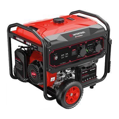 Генератор бензиновий 9/10 кВт 400/230 В DUAL POWER бак 25 л електро/ручний старт мідна обмотка STORM INTERTOOL DT-1196 DT-1196 фото