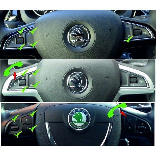 Інтерфейс підключення керма та камери VW/SEAT/SKODA CAN 8Key Timer 24725-car фото