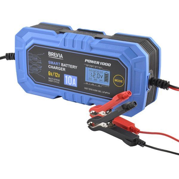 Зарядний пристрій АКБ Brevia Power1000 6V/12V 10A 21000EP(L) фото