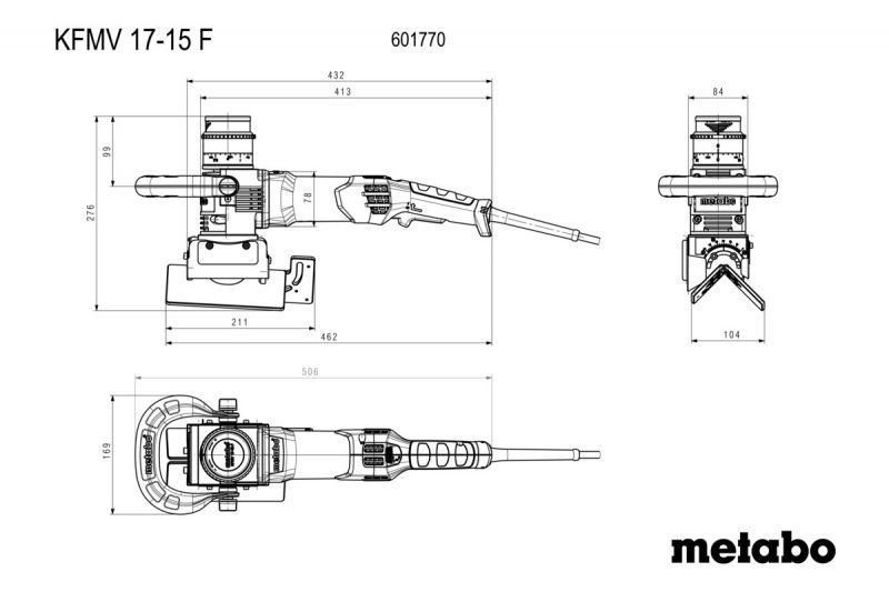 Кромковий фрезер для металу Metabo KFMV 17-15 F 601770500 601770500 фото
