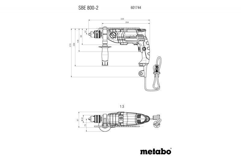 Ударний дриль Metabo SBE 800 601744500 601744500 фото