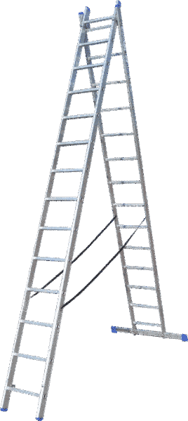 Драбина ELKOP 2-секц. розкл. 2*14сх. 3,8-6,4м VHR H VHR H 2*14 фото