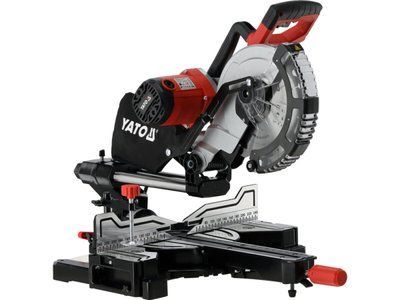 Пила торцьовальна з лазером YATO P= 2кВт, диск &Oslash;=255/30 мм, гл. різу 90&deg;/45&deg;- 90/45 мм l= 340/240 мм YT-821732 YT-821732 фото
