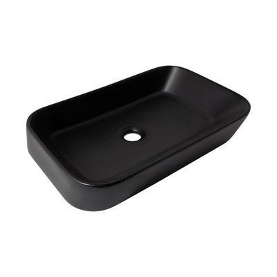 Раковина-чаша Qtap Scorpio 550х390х120 Matt black QT14112243MBN SD00052895 фото
