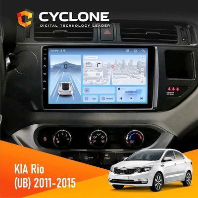 Штатна магнітола KIA Rio 2015-2017 Cyclone C9-012 4x64 DSP 4G НФ-00007927 фото
