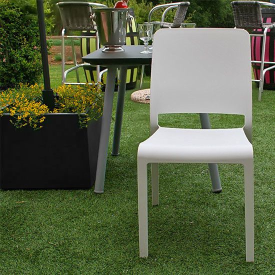 Стул пластиковый Evolutif Charlotte Deco Chair, белый 3076540146581 фото