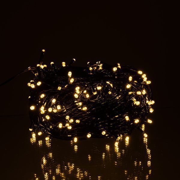 Гірлянда Нитка вулична 30 (м) 300 LED чорний провід Жовтий CF300L30MBY Garlando CF300L30MBY CF300L30MBY фото
