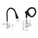 Змішувач для кухні Lidz Aria 015F31 з гнучким виливом (k35) LDARI015F31BNK31872 Black / Nickel SD00037973 фото 4