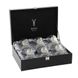 Сет кришталевих стаканів з платиною Boss Crystal «Келих ЛІДЕР», 6 келихів, срібло BCR6LPL фото 1