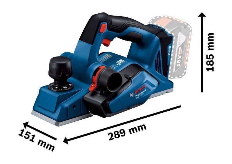 Акумуляторний рубанок Bosch GHO 185-LI Solo 06015B5021 06015B5021 фото