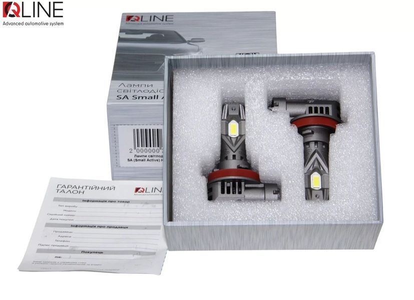 Лампи світлодіодні Qline SA (Small Active) H11 6000K (2шт.) 34928-car фото