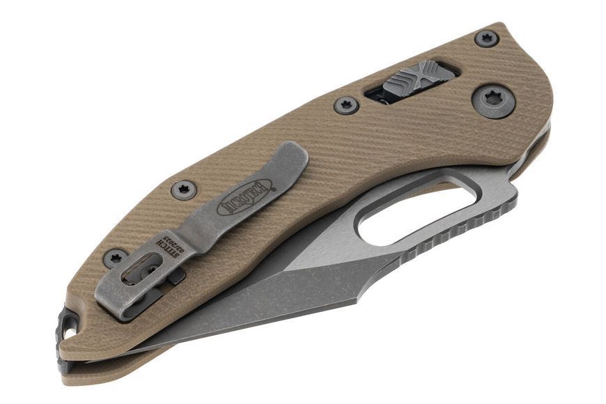 Ніж Microtech Stitch Ram-Lock, fluted, Apoc, руків'я G10 tan 169RL-10APFLGTTA фото