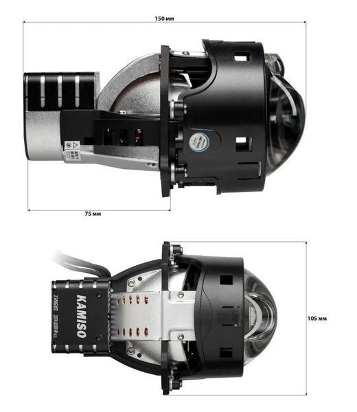 Лінзи LED Kamiso (Aozoom) AAPD10-02 Bi-LED LASER 5500K GEN4 51/69W (2 шт) 35435-car фото