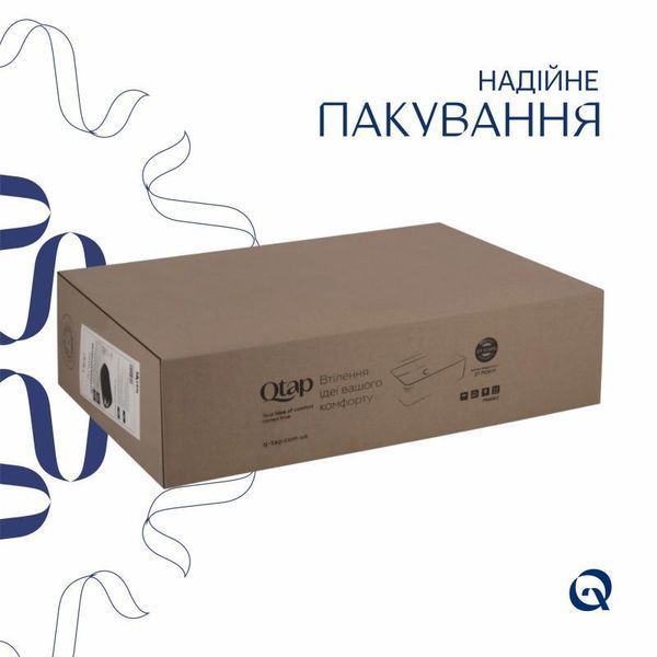 Раковина-чаша Qtap Robin 600x390x150 Matt black QT132143PMBMBN SD00052909 фото