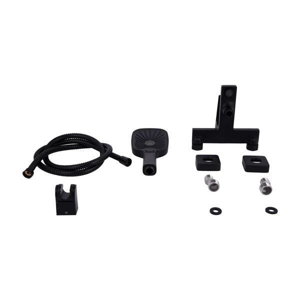 Змішувач для ванни Qtap Gemini (з душовим гарнітуром) QTGEM259BLM45682 Black Matt SD00051806 фото