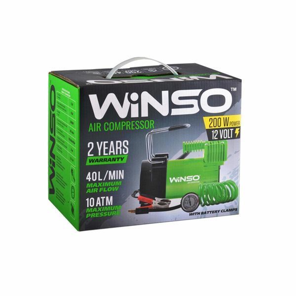 Компресор автомобільний WINSO 126000 10 АТМ 40 Л/ХВ 200 ВТ 126000(L) фото