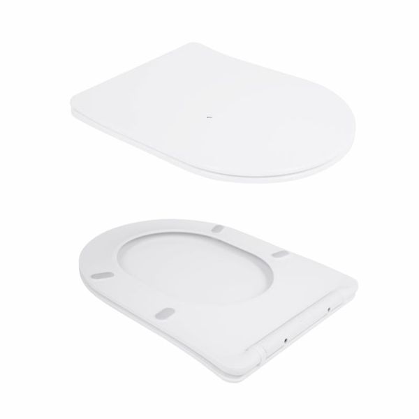 Унітаз підвісний Qtap Scorpio безободковий Ultra Quiet з сидінням Soft-close QT14332380ASW SD00054227 фото