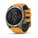 Спортивний годинник Garmin Fenix 8 Amoled 51 мм Sapphire Titanium з оранжевим силіконовим ремінцем 010-02905-11 010-02905-11 фото 2