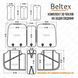 Комплект, 3D чохли для сидінь BELTEX Montana, black-red BX87110(L) фото 7