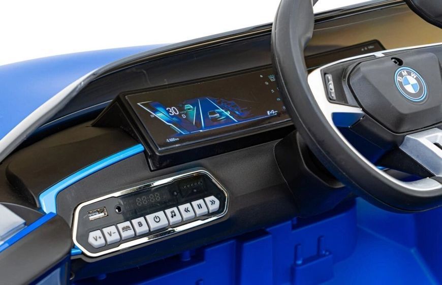 Дитяча акумуляторна машинка BMW i4 Синя PA.JE1009.NIE фото