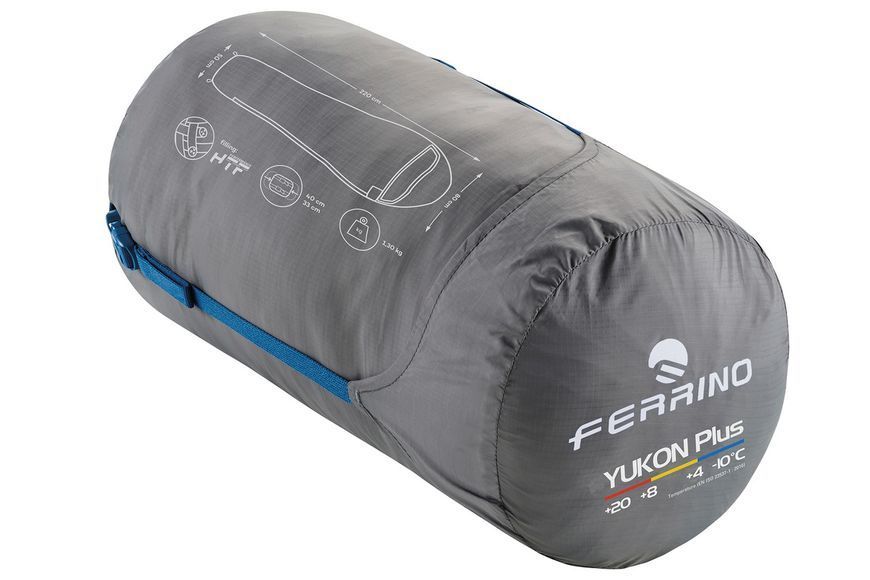 Спальний мішок Ferrino Yukon Plus/+4&deg;C Blue Right (86357NBBD) 931765 фото