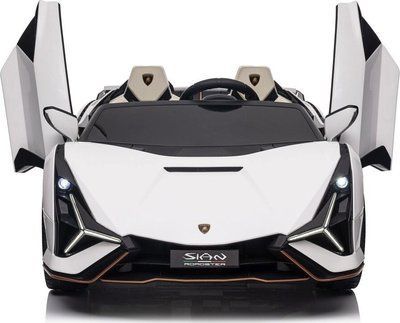 Дитяча акумуляторна машинка Lamborghini SIAN Біла PA.QLS-6988.BIA фото