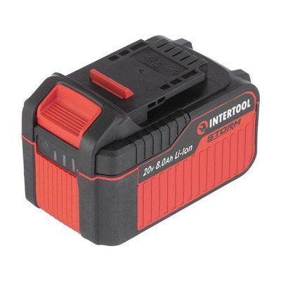 Акумулятор 20 В, літій-іон, 8.0 А&middot;год, індикатор рівня заряду INTERTOOL WT-0343 WT-0343 фото