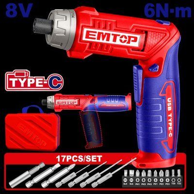 Викрутка акумуляторна EMTOP ECSR0803 ECSR0803 фото