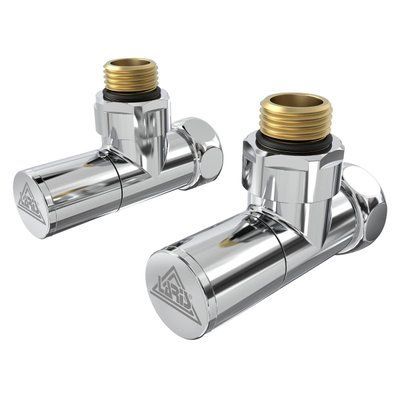 Кран кутовий Laris 1/2" - 3/4" Звичайний + ексцентрики 2шт. (LX-8202) 71401041 71401041 фото