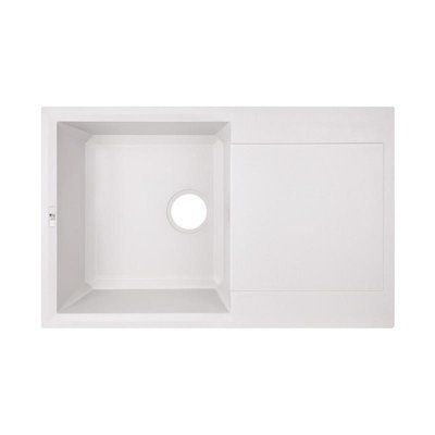 Кухонна мийка Lidz 790x495/230 WHI-01 (LIDZWHI01790495230) SD00039806 фото